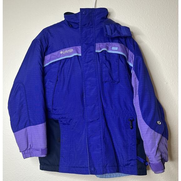 Columbia - Tectonite Kid's Purple Winter Coat - Youth 14/16 Stain On Cuff - Picture 1 of 11